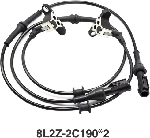 6L2Z2C16AA 2pcs ABS Wheel Speed Sensor Rear Both Side ABS Sensor Replacement for 6L2Z2C16AA 6L2Z2C216AA 7L2Z2C216A 8L2Z2C190A 6L2Z-2C216-AA BRAB-2...