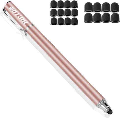 METRO Capacitive Stylus Pens, Rubber Tips 2-in-1 Series, High Sensitivity & Precision styli Pens for Touch Screens Devices (Rose Gold)...