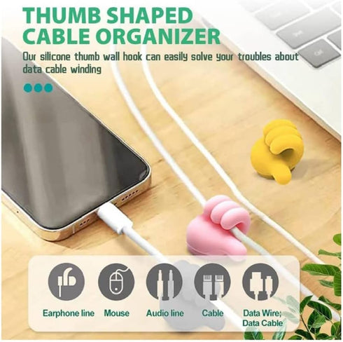 Self-Adhesive Thumb Hooks, 16pcs Creative Silicone Thumb Wall Hooks Key Toothbrush Thumb Hook Holder for Data Cable Headphones Home Office Wall St...