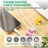 Self-Adhesive Thumb Hooks, 16pcs Creative Silicone Thumb Wall Hooks Key Toothbrush Thumb Hook Holder for Data Cable Headphones Home Office Wall St...