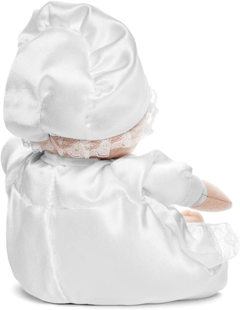 Baptism First Baby Doll - Christening Doll in White Satin Dress for Baby, 12" - Baptism Gifts for Girl or Baptism Gifts for Boys - Special Christe...