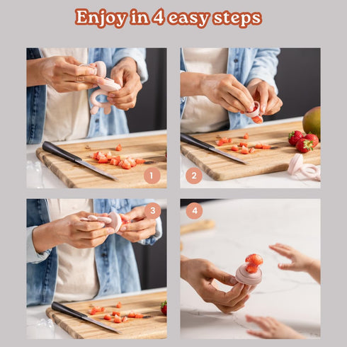 Haakaa Freeze-N-Feed Mini Combo – Baby Feeder – Silicone Nibble Tray – Breastmilk Popsicle Mold - Ideal for Self-Feeding & Teething Relief – 100% ...