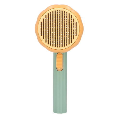 Pet Grooming Brush, Portable Self Cleaning Pet Slicker Brush Cute Indoor Cat Pumpkin Hair Brush Dog Brush for Shedding Short and Long Haired Gogs,...