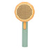 Pet Grooming Brush, Portable Self Cleaning Pet Slicker Brush Cute Indoor Cat Pumpkin Hair Brush Dog Brush for Shedding Short and Long Haired Gogs,...