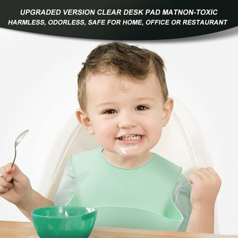 14x24 inch Clear Table Protector Plastic PVC Desk Protector Tablecloth Cover Office Desk Pad Mat Wood Furniture Glass Dining Tabletop Countertop P...