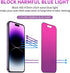 2 Pack Gradient Tempered Glass for iPhone 14 Pro Max Privacy Screen Protector for iPhone14 ProMax 6.7inch Anti Spy Anti Blue Light Eye Protection ...