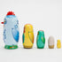 Bits and Pieces - "Hazel & Friends Nesting Chickens - Hand Painted Wooden Nesting Dolls - Matryoshka - Set of 5 Dolls from 5-1/2" Tall...