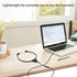 SIMOLIO Stereo Headset with Mic, Light Weight Stethoscope Transcription Headset with Volume Control and Soft Memory Foam Ear-Tips, 4.9FT Audio Cor...