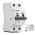 Miniature Circuit Breaker 120/240VAC 16A Double Pole Circuit Breaker DIN Rail Mount,Thermal Magnetic AC Disconnect Switch for House, Electrical Sy...