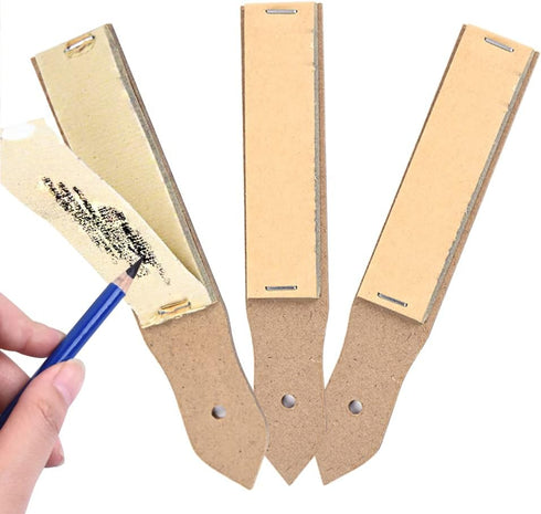 3pcs Sandpaper Sharpener 6.2x0.9" Sketch Drawing Sandpaper Colored Pencil Pastel Sticks Crayons Charcoal Sharpener Lead Pointer Art Drawing Tool 1...