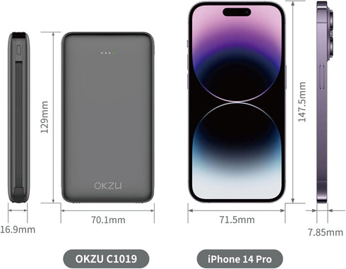 Portable Charger with Built-in Cables, 10000mah 22.5W PD 3.0 QC 4.0 USB C Fast Charging Power Bank, Type C Battery Pack Compatible with iPhone Sam...