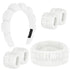 YISSION Spa Headband & Wristband Set Puffy Skincare Headband & Wrist Bands for Washing Face Makeup Sponge Facial headband & wrist towels for Women...