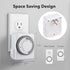 HBN Indoor Timers for Lamps,24 Hour Plug-in Mechanical Indoor Timer for Electrical Outlets,Dual Outlets,15 Minute Intervals,Light Timer for Indoor...