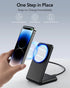Meifigno Magnetic Wireless Charger for iPhone 15/14/13/12 Series, Fast Charging with PD3.0 20W USB-C Adapter & Charging Cable MagSafe Charger Stan...