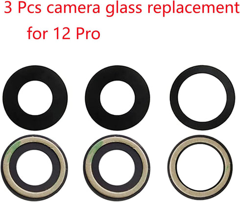 3 Pcs(1 Set) Sapphire Rear Back Camera Glass Lens Replacement for iPhone 12 Pro with Preinstalled Adhesive and Repair Tool Kits......