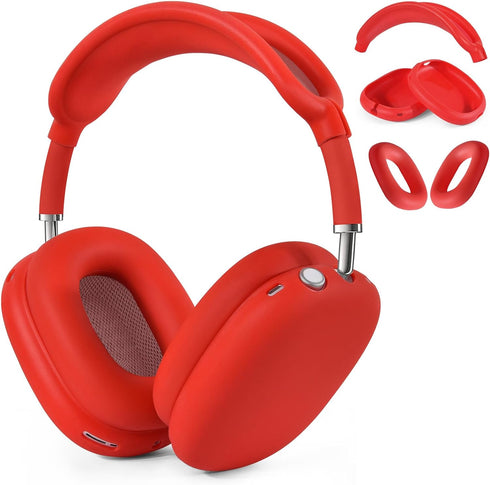 Case for Airpods Max Headphones, Silicone Cover for Apple Airpod Max,Accessories Cases (Red)...