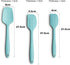 Silicone Spatula 3-piece Set, Ergonomic Handle High Heat-Resistant Spatulas, Non-stick Rubber Spatulas with Stainless Steel Core, Aqua Sky...
