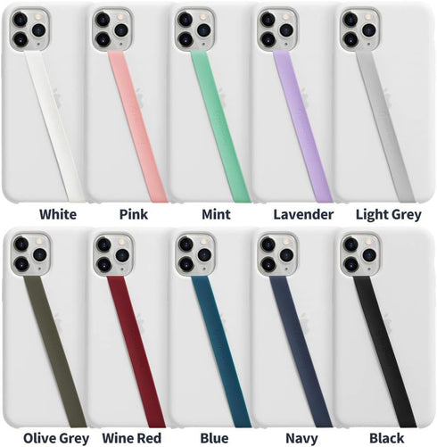 Sinjimoru Stretchable Silicone Phone Strap, Flexible and Elastic Grip Holder for iPhone & Android, Secure Phone Loops Finger Grip with Wireless Ch...