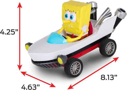 Nick Kart Racers - Pull Back SpongeBob Boatmobile; Straight from The game “Nickelodeon Kart Racers 3: Slime Speedway”; No batteries required; Grip...
