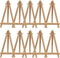 Mini Wooden Easel,10 Pcs Mini Easels Small Tabletop Easel Mini Easel Display Stands for Small Canvases,Kids Crafts,Business Cards,Signs,Photos,Gif...