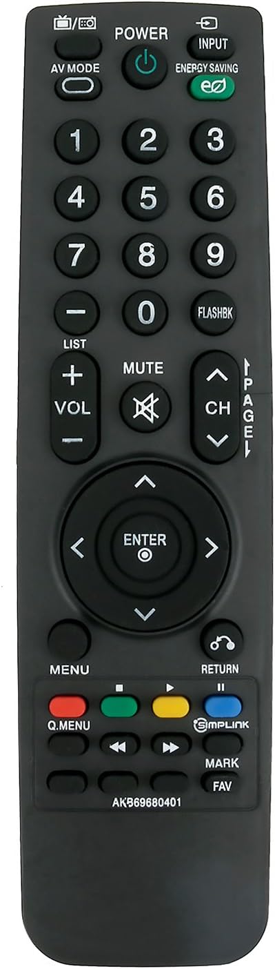 New AKB69680401 Replaced Remote fit for LG LCD LED HDTV 19LH20 19LU55 22LH20 22LH200C 22LU55 26LD322HZA 26LD322H-ZA 26LH20 26LH200C 26LU55 32CL20 ...