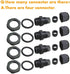 DIY Electrical Box,Universal Junction Box,Dustproof Waterproof IP65 ABS Plastic Box,with 4pcs x M16 Cable Gland,9.0x5.9x3.4 inch (230 * 150 * 87mm...