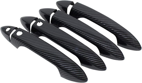 NewYall Front Rear Carbon Fiber Exterior Door Handle Covers for Honda Accord 2013-2017 Pilot 2016-2022 Ridgeline 2017-2022 Outer Outsied Left Driv...