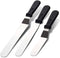 Icing Spatula Metal Stainless Steel for Kitchen Cake Baking Decorating,Sorxine Angled Icing Spatula Set of 3 with 6", 8", 10" Blade (Black2)...