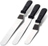 Icing Spatula Metal Stainless Steel for Kitchen Cake Baking Decorating,Sorxine Angled Icing Spatula Set of 3 with 6", 8", 10" Blade (Black2)...
