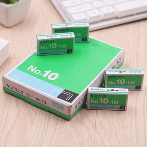 1Pc Staples Mini Metal Staples 1000Pcs/Lot No.10-1M Stationary No.10 Binding Stapler Office Binding Supplies Student Stationary School Supplies,De...