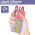 for Samsung Galaxy A32 5G Cartoon Fun Kawaii Cute Silicone Bubble Button Decompression case Designed for The Galaxy A32 5G Phone case(Rainbow)...