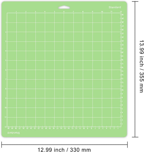 Gwybkq Cutting Mat for Cricut Explore One/Air/Air 2/Maker 8 Pack 12x12 Inch Standard Green Grip Adhesive Sticky Non-Slip Durable Mat Cut Mats Repl...