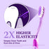 Purple Whitening Toothbrush 4Count - Purple Indicater Medium Toothbrushes for Adults, Plaque Remover for Teeth, High Strength Medium Bristle Tooth...