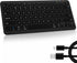 Bluetooth Keyboard, Ultra-Slim Wireless Keyboard for iPad, Rechargeable Ergonomic Computer Keyboard for iOS, Android, Windows PC Tablets Phone, Bl...