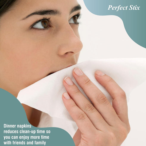 Bell Marque White Dinner Napkin-300 2-Ply White Dinner Napkins, 0.1" Height, 17" width, 15" Length (Pack of 300)...