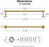 FORIOUS Towel Bar 10 Inch Center to Center, Brushed Gold Bathroom Towel Rack 304 Stainless Steel, Wall Mounted Towel Holder for Bathroom, includes...