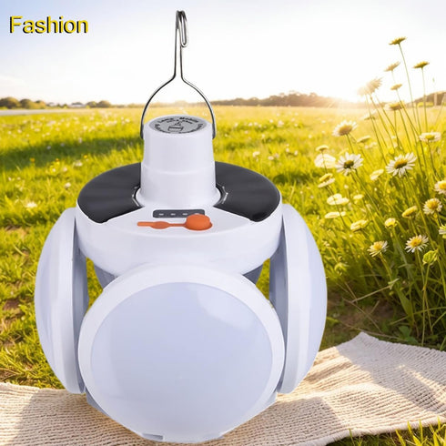 Solar Multi-Functional Emergency LED Light Bulb with USB Charging, foldable light bulb ?Outdoor led bulbs ideal for Power Outage, Tent Camping, Fi...