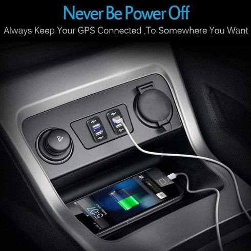 Dual USB Charger Ports Compatible with Toyota, 12V Car Charger USB Power Socket Adapter 2.1A for Smart Phone PDA iPad iPhone......