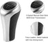 X AUTOHAUX 6 Speed Manual Gear Stick Shift Knob Transmission for BMW X1 E84 for BMW X3 E83 ABS Faux Leather Black Matte Silver Tone...