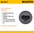 Assollve (4-Pack 71001641 Replacement Range Burner Control Knobs, Compatible with Jenn Air May-tag Part Number 71001641 AP4088491 PS2077264 WP71001641