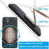 Cell Phone Ring Holder Finger Kickstand, CLZWiiN Foldable 360° Rotation Cellphone Stand for Desk, Office Desktop, Magnetic Car Mount, Metal Multi-...