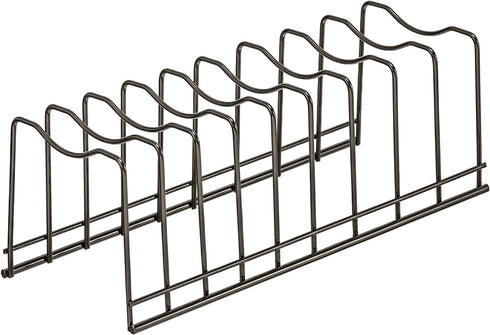 Pot&Pan Lid Rack Holder Organizer, Rest Cutting Board, Baking Sheet, Stainless Steel, Satin Nickel...