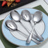 Kyraton 4-Piece Stainless Steel Serving Utensil Set - 2 Serving Spoons and 2 Slotted Spoons...