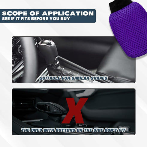 Car Gear Shift Cover Set, Handbrake Cover Gear Cover Set, Car Gear Shift Knob Cover & Car Handbrake Cover, Anti-Slip Handbrake Gear Shift Protecto...