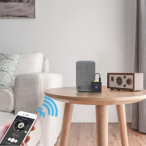 1Mii Bluetooth Audio Receiver 12hrs Playtime, Bluetooth 5.1 Adapter for Home Stereo Music Streaming System, Low Latency, Bass Mode(Audio Only)...
