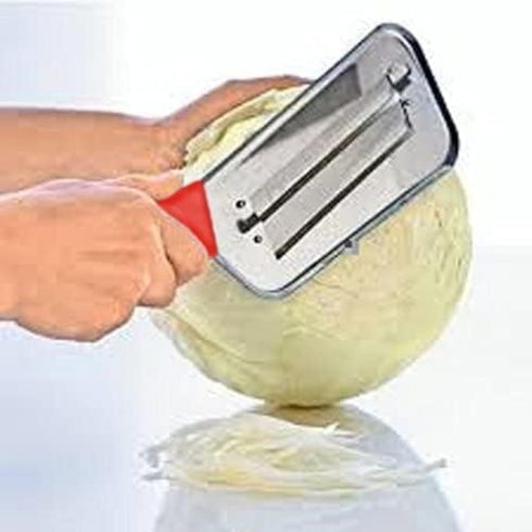 YukaBa Cabbage Kitchen Knife Slicer Chopper Shredder Sauerkraut Cutter Coleslaw Grater (Red-A)...