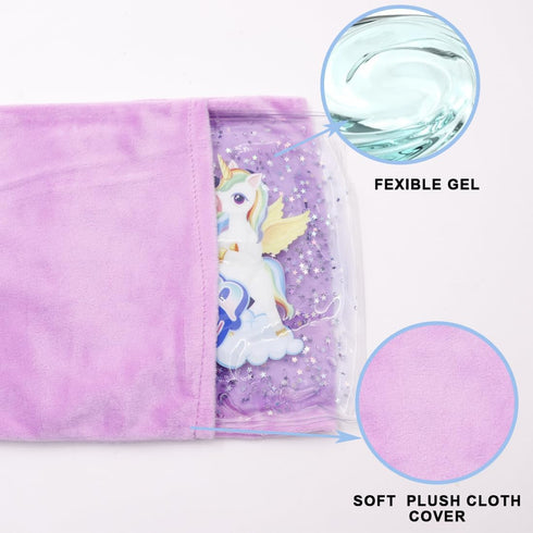 Cooling Ice Pack, Cute gel Ice Pack for Baby?Large Ice Pad, Children's Sleeping Head Cooling Ice Pack,Ice Pack for hot Flashes, Baby Colic Pack?10...
