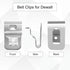 14pcs Belt Clips, 304 Stainless Steel Tool Hook Clips for Belt Replacement for Dewalt 20V Power Tools and Screws Drill Belt Holder...