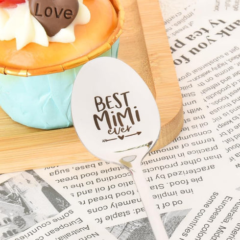 Mimi Nana Gifts from Grandson Granddaughter Best Mimi Ever Spoon Christmas Gifts for Grandma Granny Mother's Day Birthday Gifts for Grandmother fr...