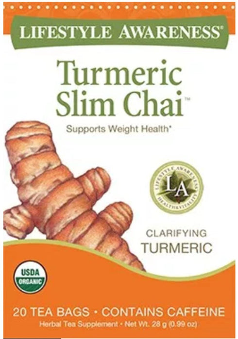 Lifestyle Awareness Turmeric Slim Chai, 20 Tea Bags...